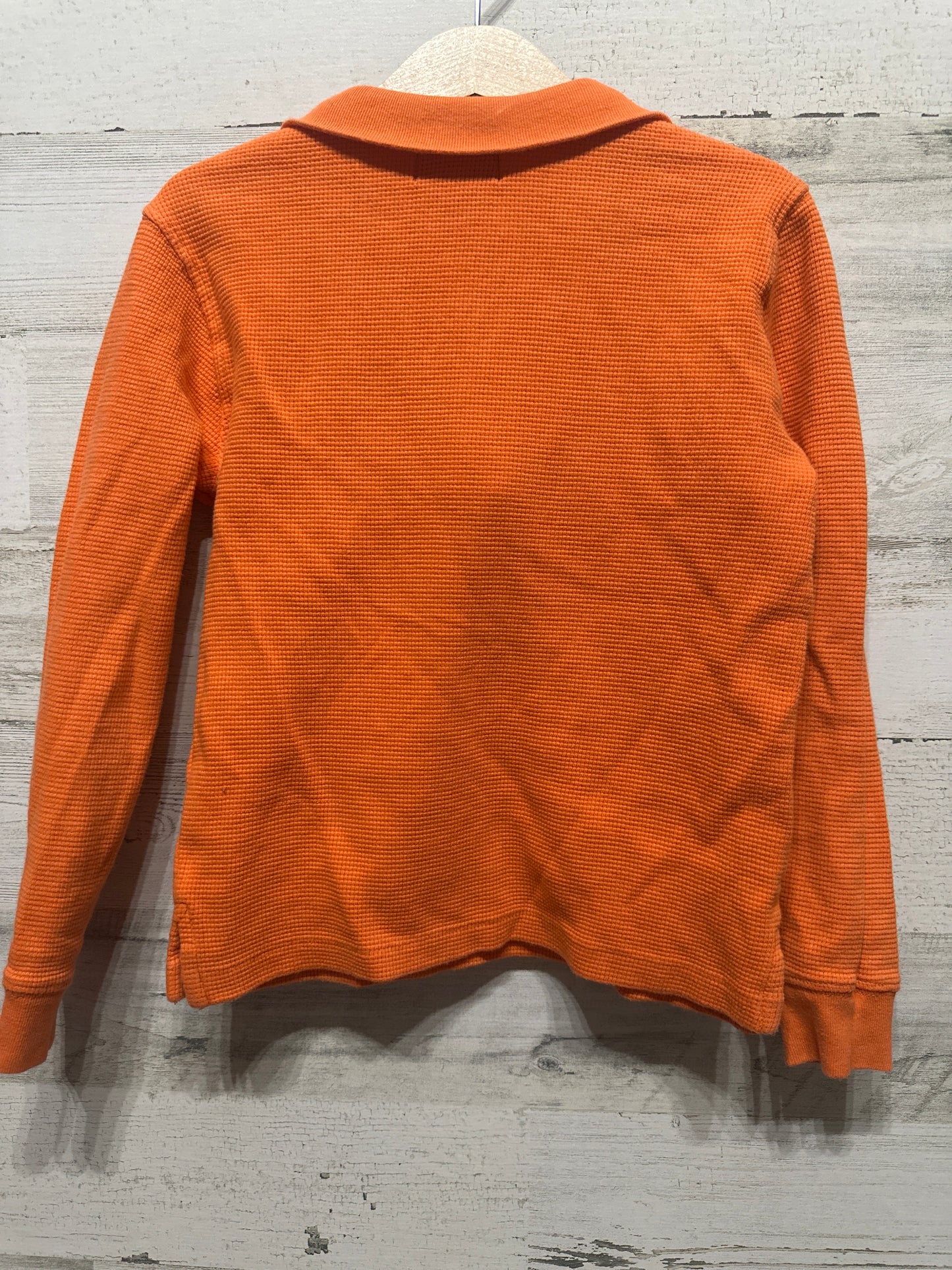 Boys Size 6 Polo Ralph Lauren Orange Quarter Zip Shirt - Good Used Condition