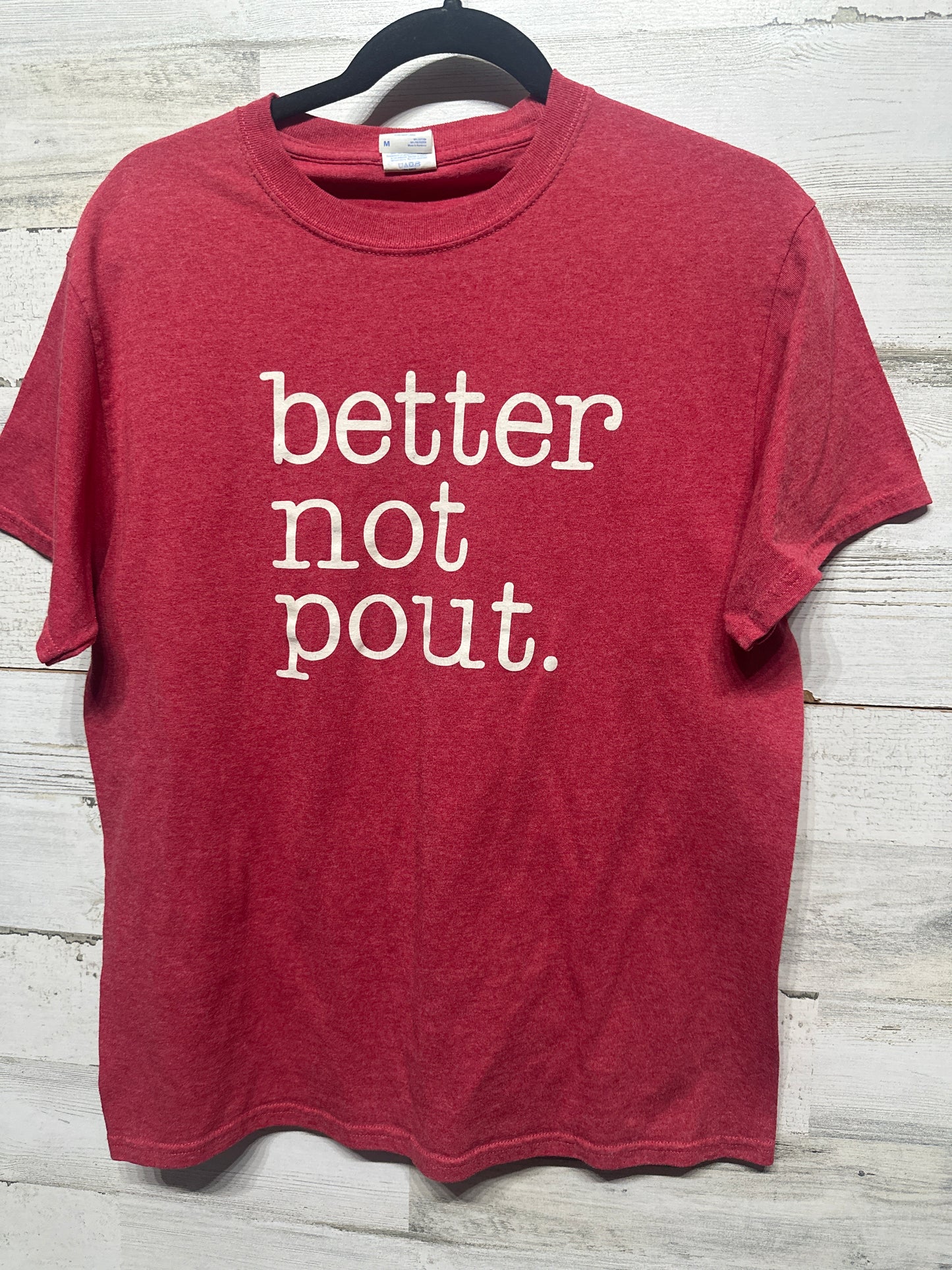 Women's Size Medium Better Not Pout Holiday Christmas Shirt - Very Good Used Condition