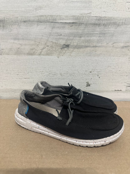 Size 3 (Youth) Black/Glitter Hey Dude Shoes - Play Condition*