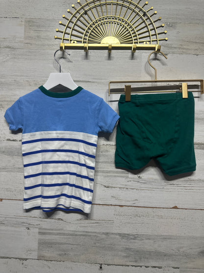 Boys Size 5 Gap Organic Cotton Shorts Pajama Sets - Good Used Condition