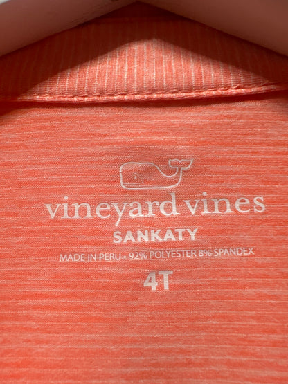 Boys Size 4t Vineyard Vines Sankaty Performance Polo Shirt - Very Good Used Condition