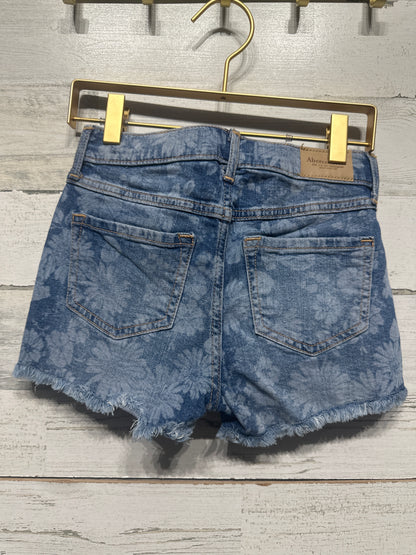 Girls Preowned Size 9-10 Abercrombie Kids High Rise Shortie Short - Very Good Used Condition