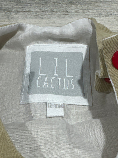 Applique Fall Pumpkin Leaves Cord Jon Jon - Lil Cactus - Boys Size 12-18m - Very Good Used Condition