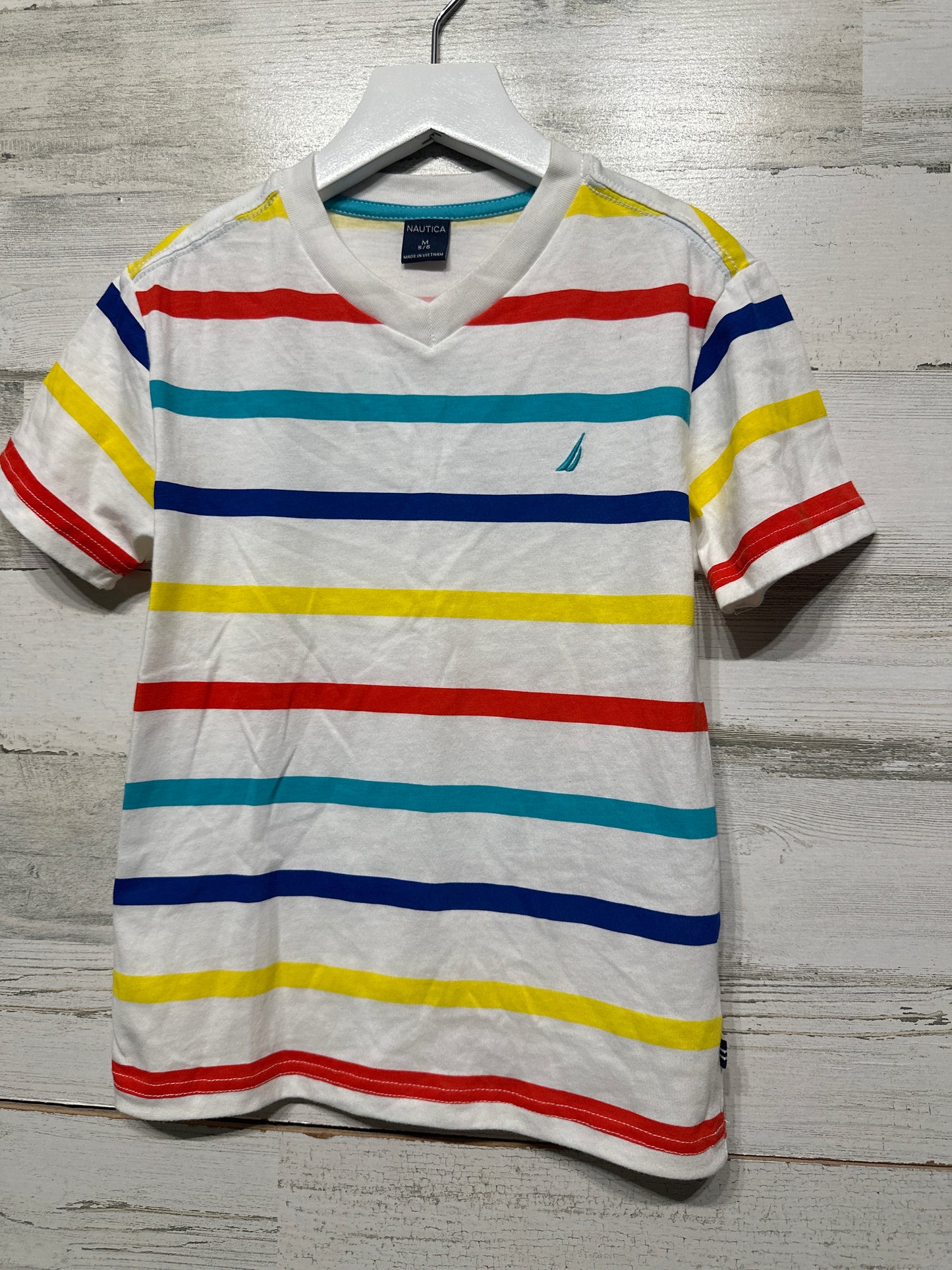 Boys Preowned Size 5-6 (M) Nautica Striped Shirt - Good Used Condition