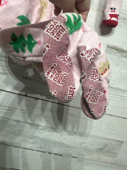 Girls Preowned Size 2t Just One You Holiday Fleece Footie - Good Used Condition
