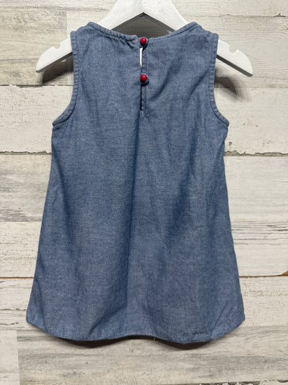 Girls Size 2t Bonnie Jean Stars and Stripes Patriotic Dress - Good Used Condition