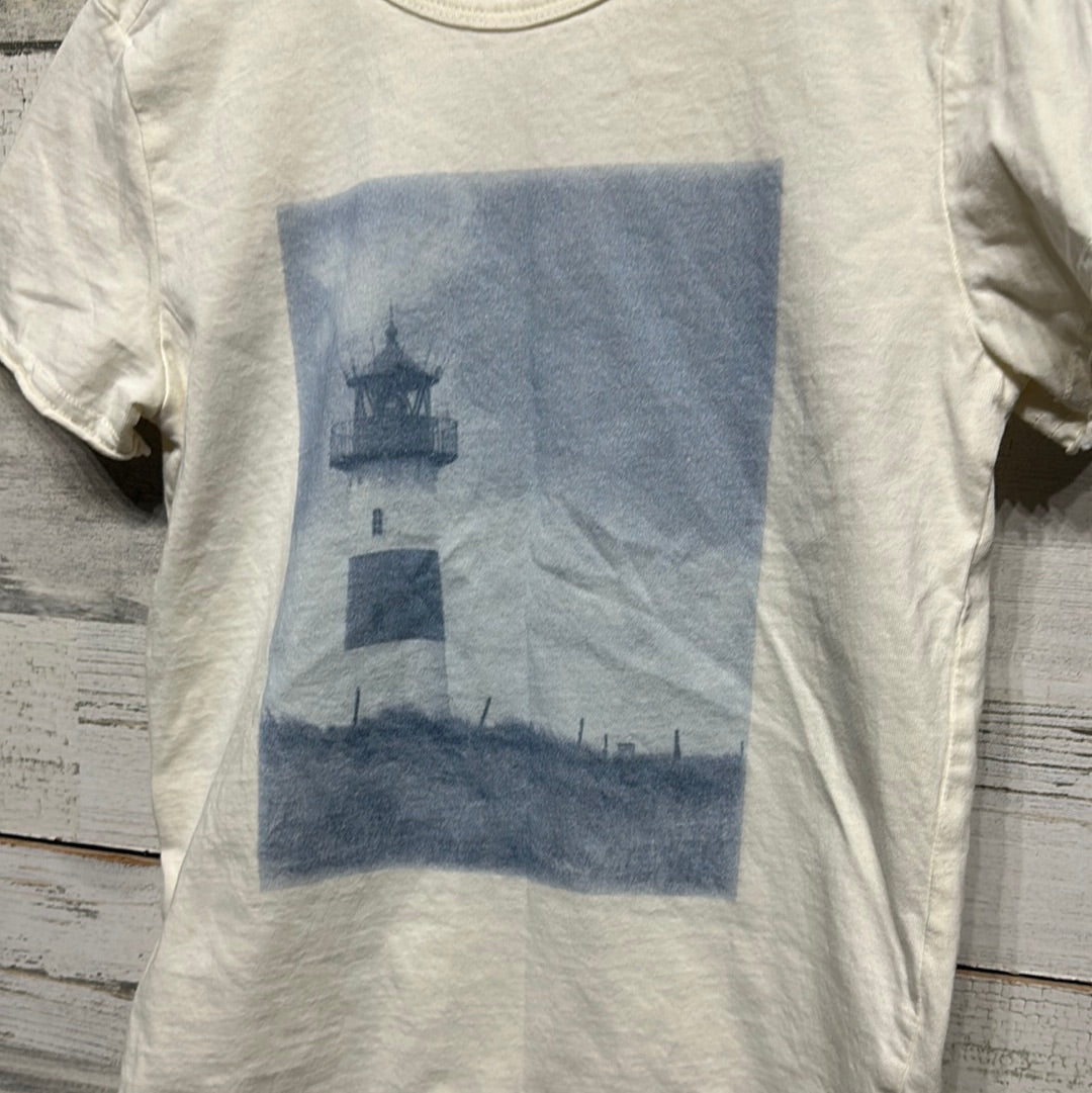 Boys Size 6-7 Scene and Heard Lighthouse Shirt - Good Used Condition