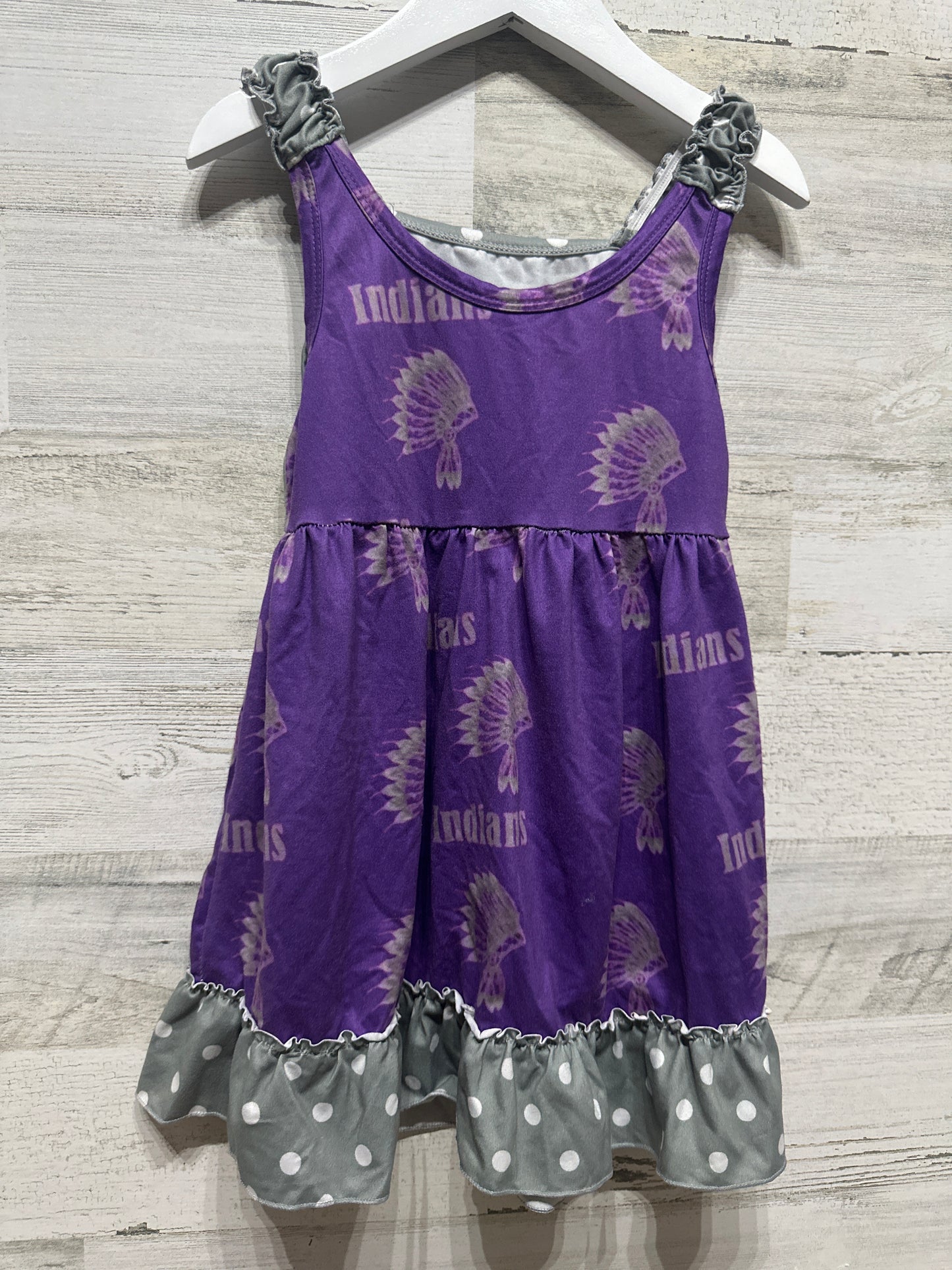 Girls Preowned Size 2t PNG Indians Dress - Good Used Condition