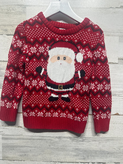 Boys Size 4t Holiday Time Santa Sweater - Good Used Condition