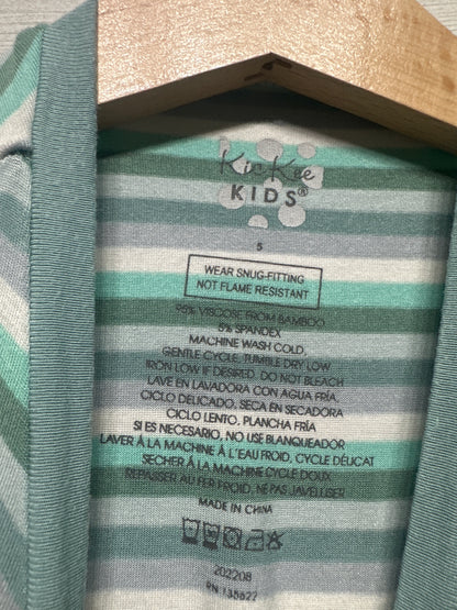 Size 5 Kickee Pants Striped Bamboo Shorts Pajama Set - Good Used Condition