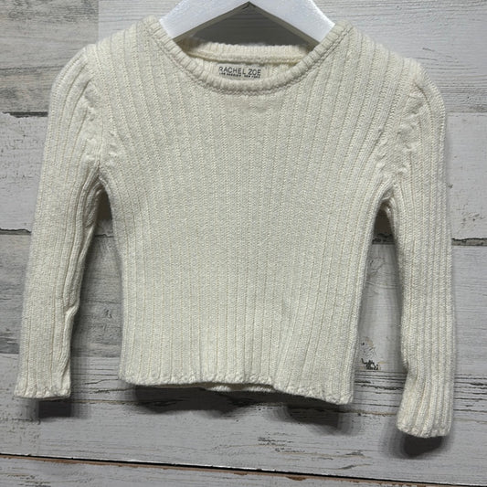 Girls Size 18-24m Rachel Zoe Cream Sweater - Good Used Condition