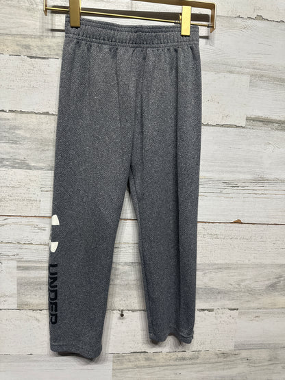 Boys Size 5 Under Armour Grey Athletic Pants - Good Used Condition