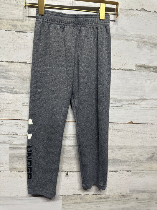 Boys Size 5 Under Armour Grey Athletic Pants - Good Used Condition