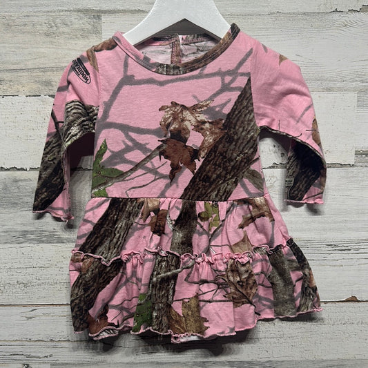 Girls Size 6-9m Field and Stream Pink Camo Dress - Play Condition