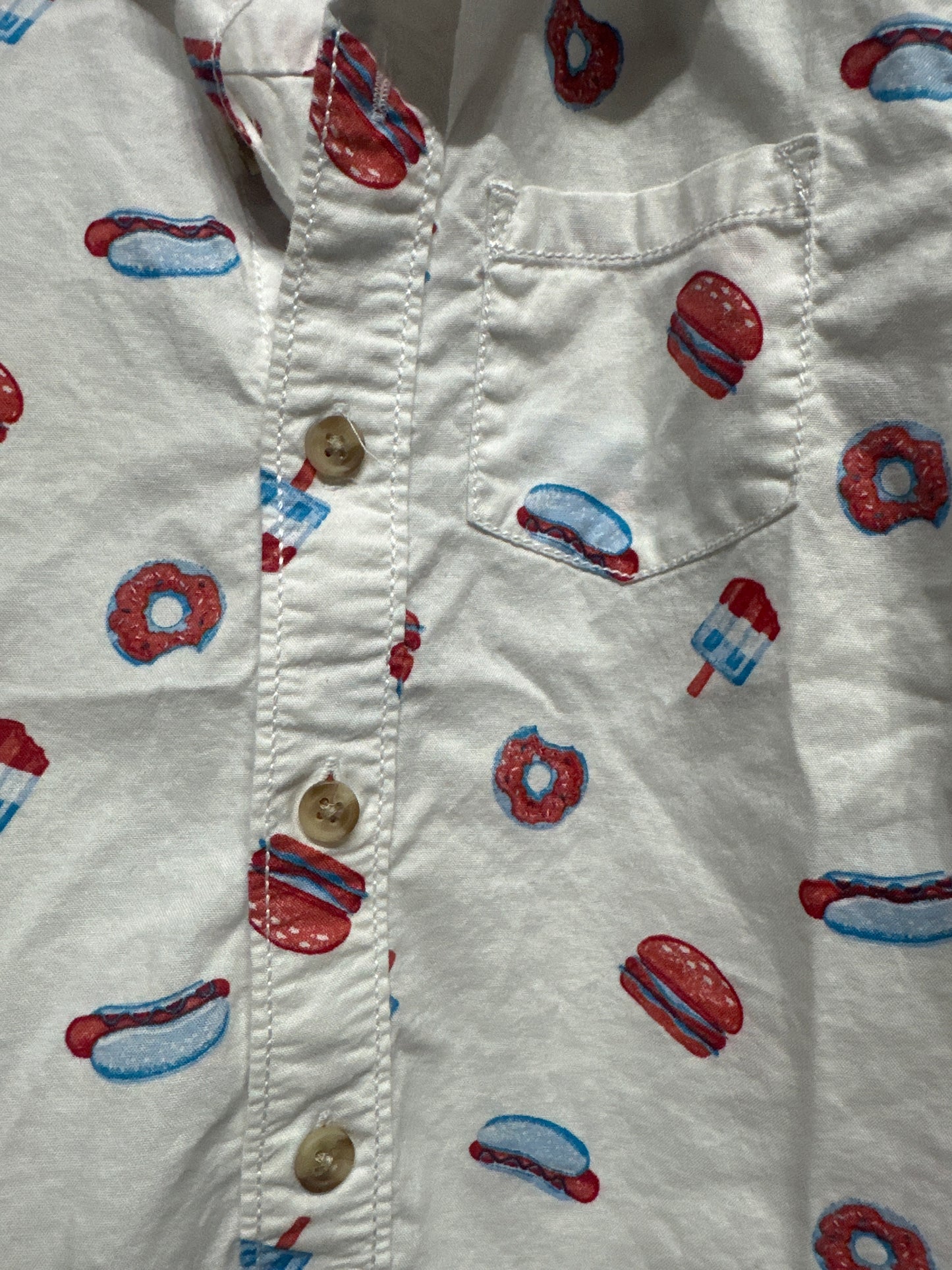 Boys Size 5t Okie Dokie Shirt/Gymboree Shorts Outfit Set (2 Pieces) - Very Good Used Condition