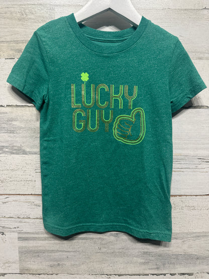 Boys Size 4t Cat and Jack Lucky Guy Tee - Very Good Used Condition