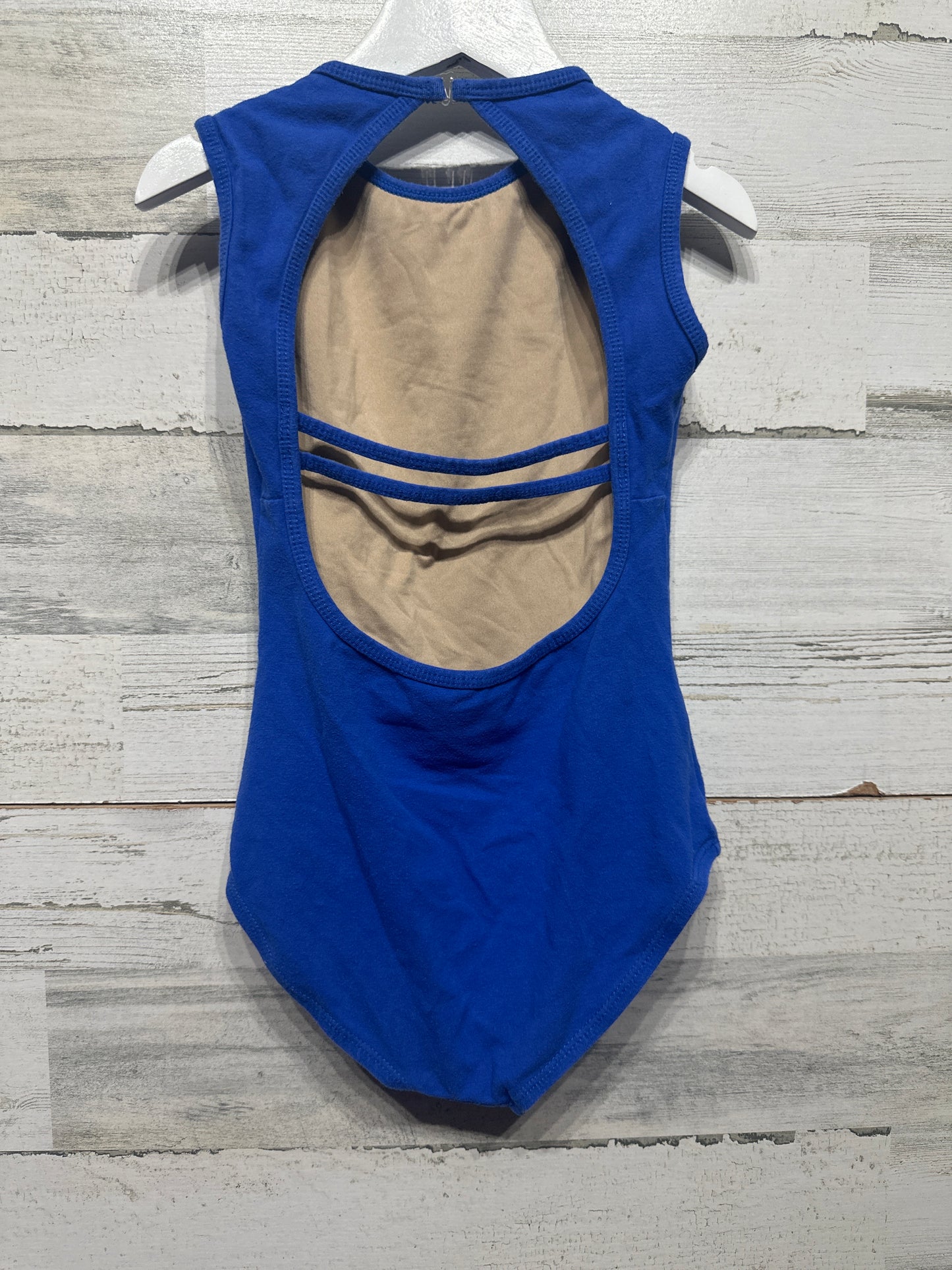 Girls Size Medium Theatricals Blue Leotard - Good Used Condition