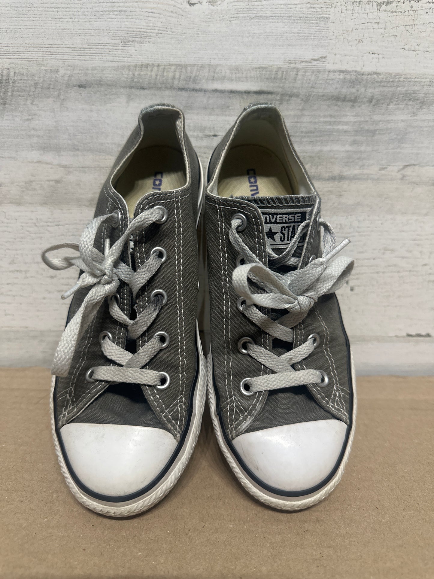 Size 3 (Youth) Converse Grey Shoes - Good Used Condition