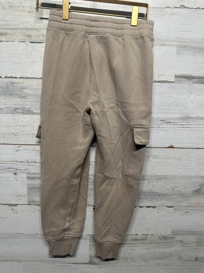 Boys Size 7-8 Abercrombie Kids Tan Cargo Sweatpants - Good Used Condition