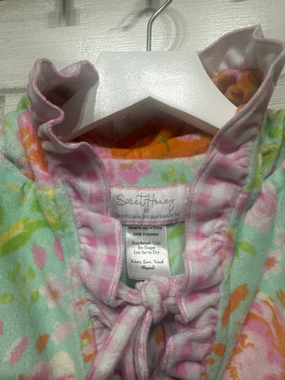 Girls Size 5 Years Sweet Honey Hooded Coverup - Very Good Used Condition