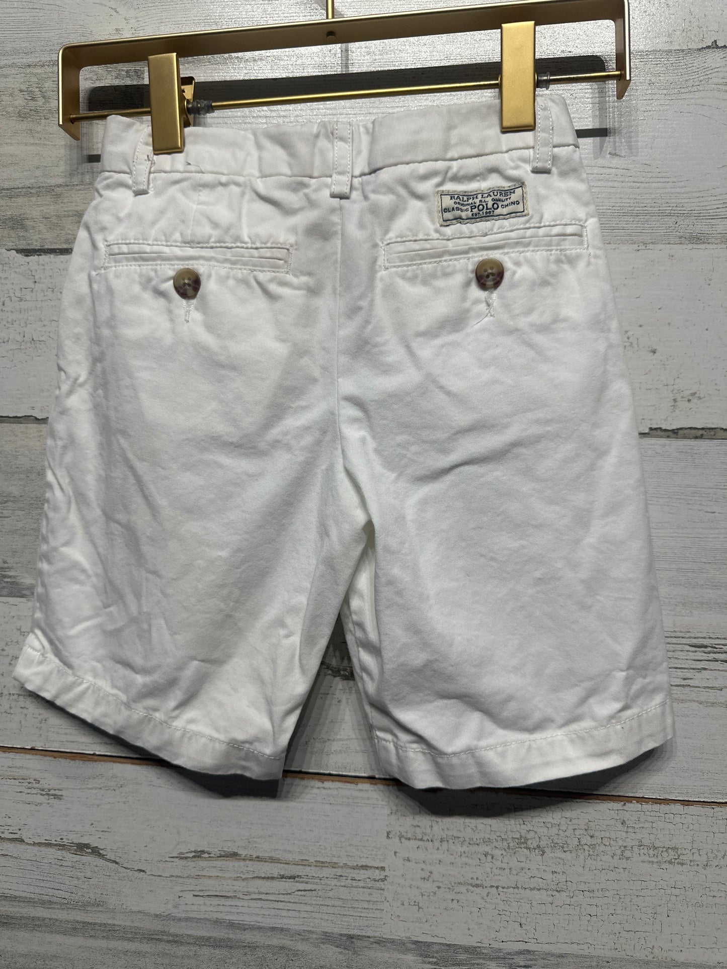 Boys Size 5 Polo Ralph Lauren White Shorts with Adjustable Waist - Play Condition*