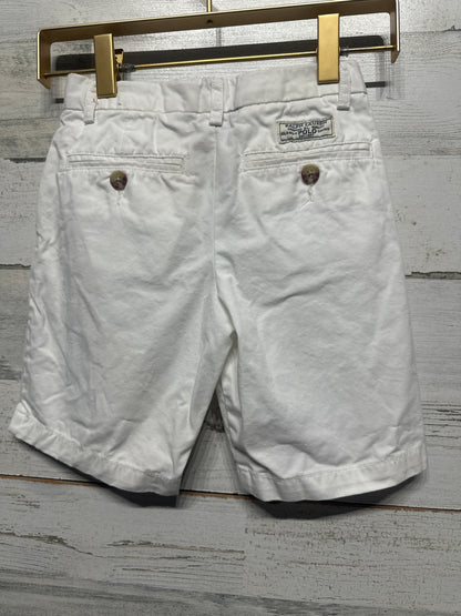 Boys Size 5 Polo Ralph Lauren White Shorts with Adjustable Waist - Play Condition*