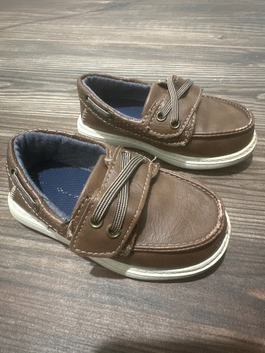 Boys Size 6 (Toddler) American Eagle Brown Boat Shoes - Play Condition