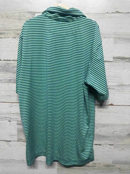 Class Club Modern Fit Striped Performance Polo - Boys Size 14/16 - Very Good Used Condition