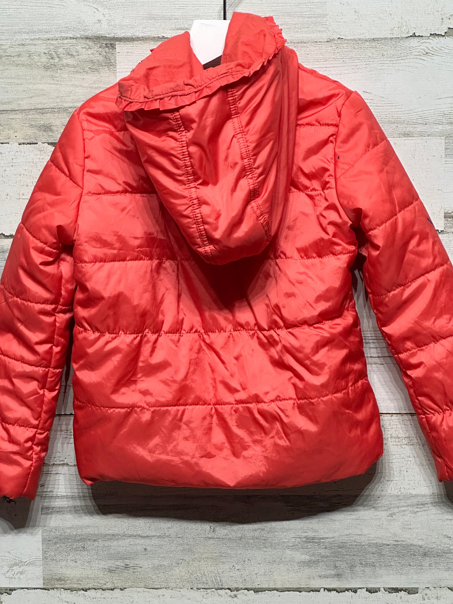 Girls Size 4/5 Copper Key Coral Puffer Jacket - Play Condition