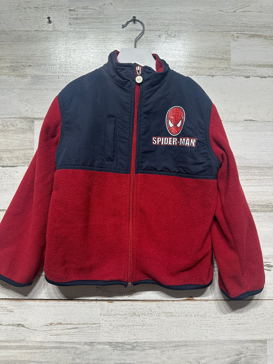 Boys Preowned Size 6 Marvel The Amazing Spiderman Fleece Jacket - Good Used Condition