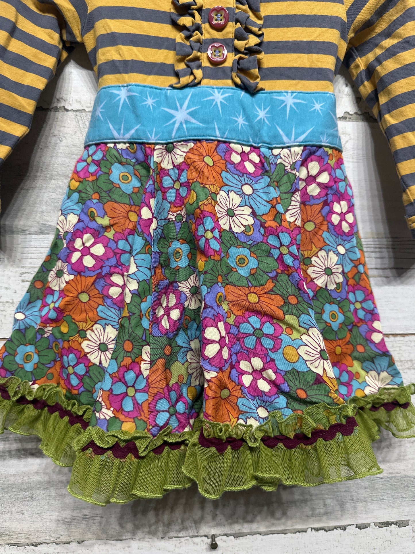 Girls Size 12m Matilda Jane Paint By Number Dress - Good Used Condition