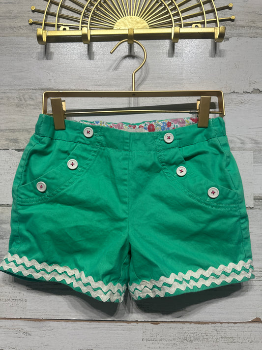 Girls Size 10y Mini Boden Girls Green Ric Rac Green Shorts - Good Used Condition