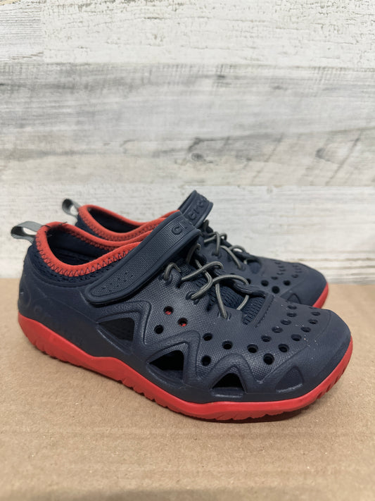 Size J2 Crocs Swiftwater Shoes Navy/Red - Good Used Condition