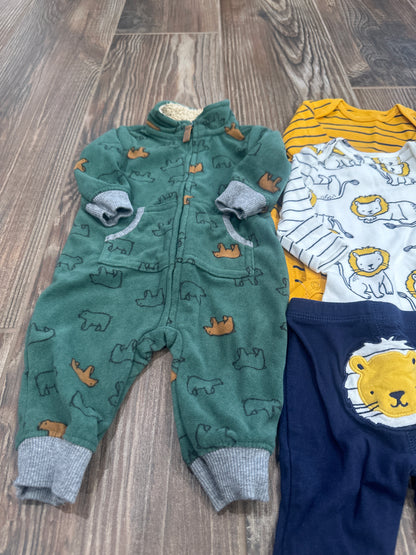 Boys Preowned Size 3m Long Sleeve Clothing Lot (5 pieces) - Very Good Used Condition