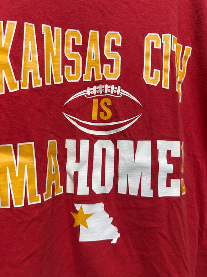 Mahomes Kansas City Chiefs T-Shirt - Boys Size Medium - Good Used Condition