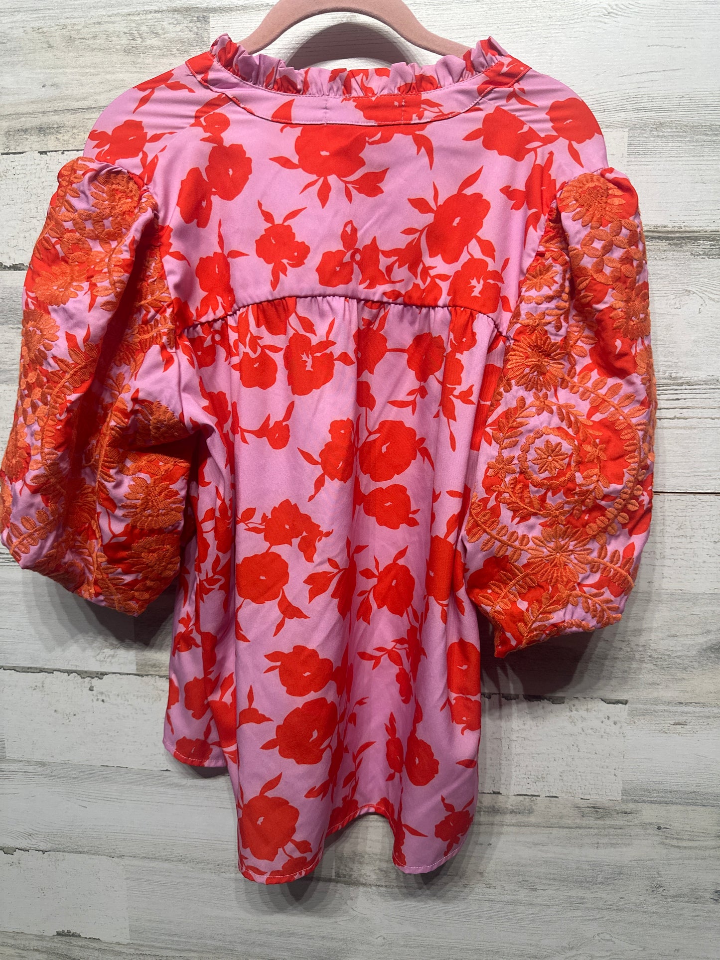 Women's Size Large Gaudie Boutique Floral Top - Very Good Used Condition