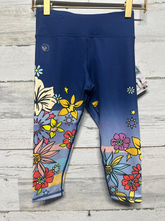Size 5-6 Lime Apple Active Floral Leggings - New With Tags
