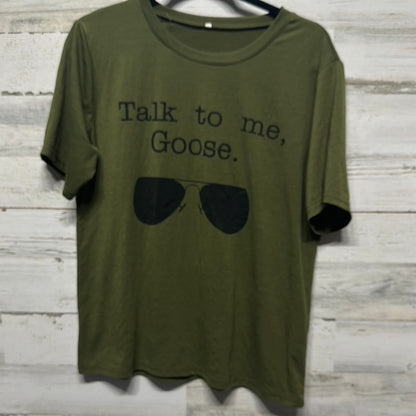 Women's Size XL Talk To Me Goose Green Tee - Good Used Condition