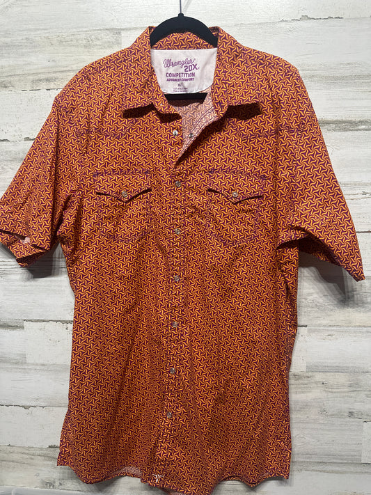Men's Size XLT Wrangler 20x Competition Advanced Comfort Snap Shirt - Very Good Used Condition