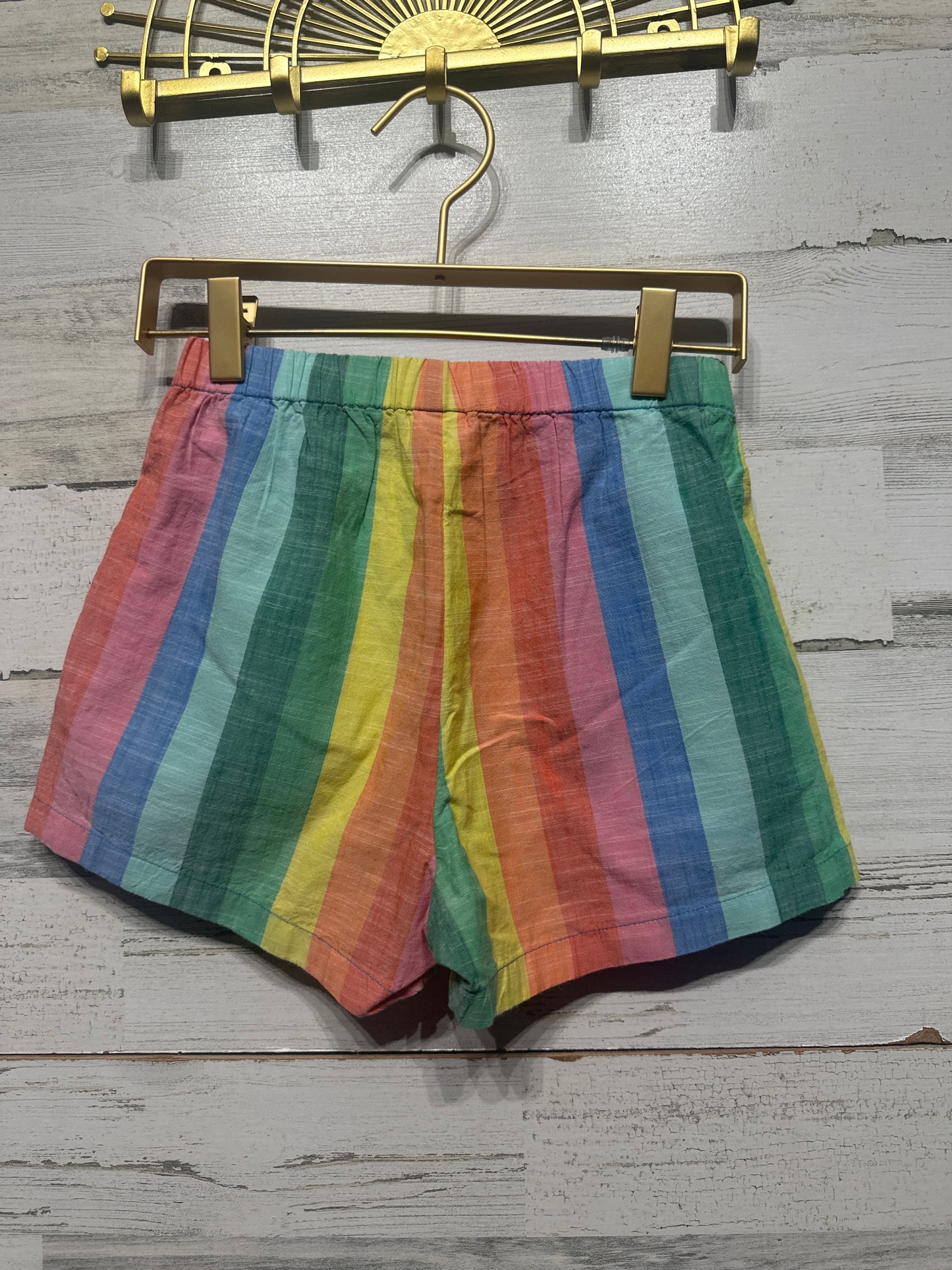 Girls Size 8 (130cm) Hanna Andersson Striped Shorts - Very Good Used Condition