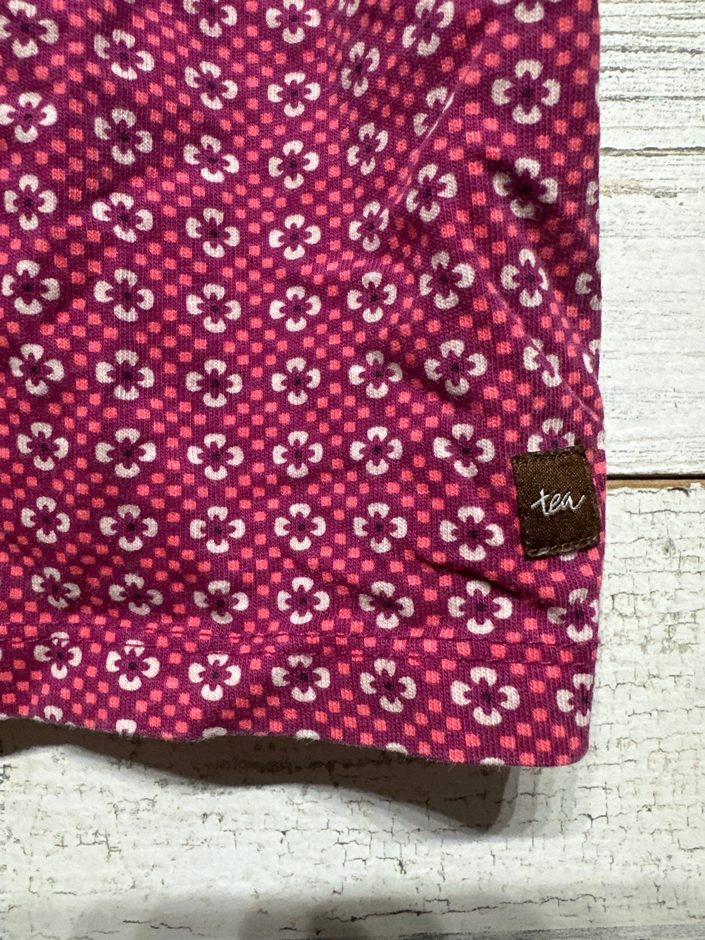 Girls Size 5 Tea Collection Floral Pattern Shirt - Good Used Condition