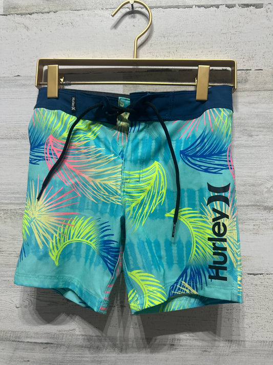 Boys Size 4 Hurley Adjustable Waist Swim Trunks - Very Good Used Condition
