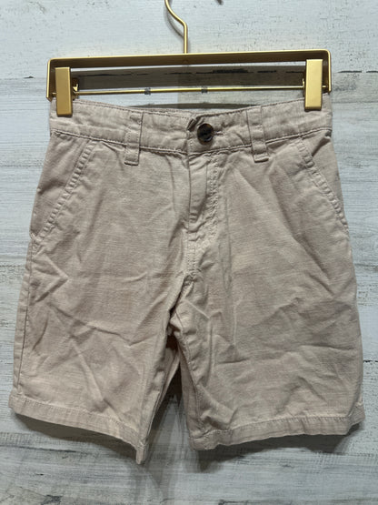 Boys Preowned Size 7 Cat and Jack Khaki Adjustable Waist Shorts - Good Used Condition