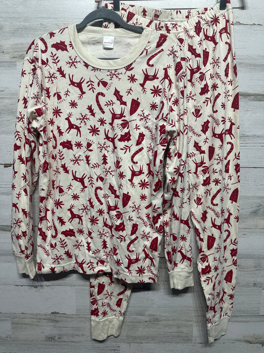 Hanna Andersson Organic Cotton Holiday Pajama Set Adult Size Large VGUC