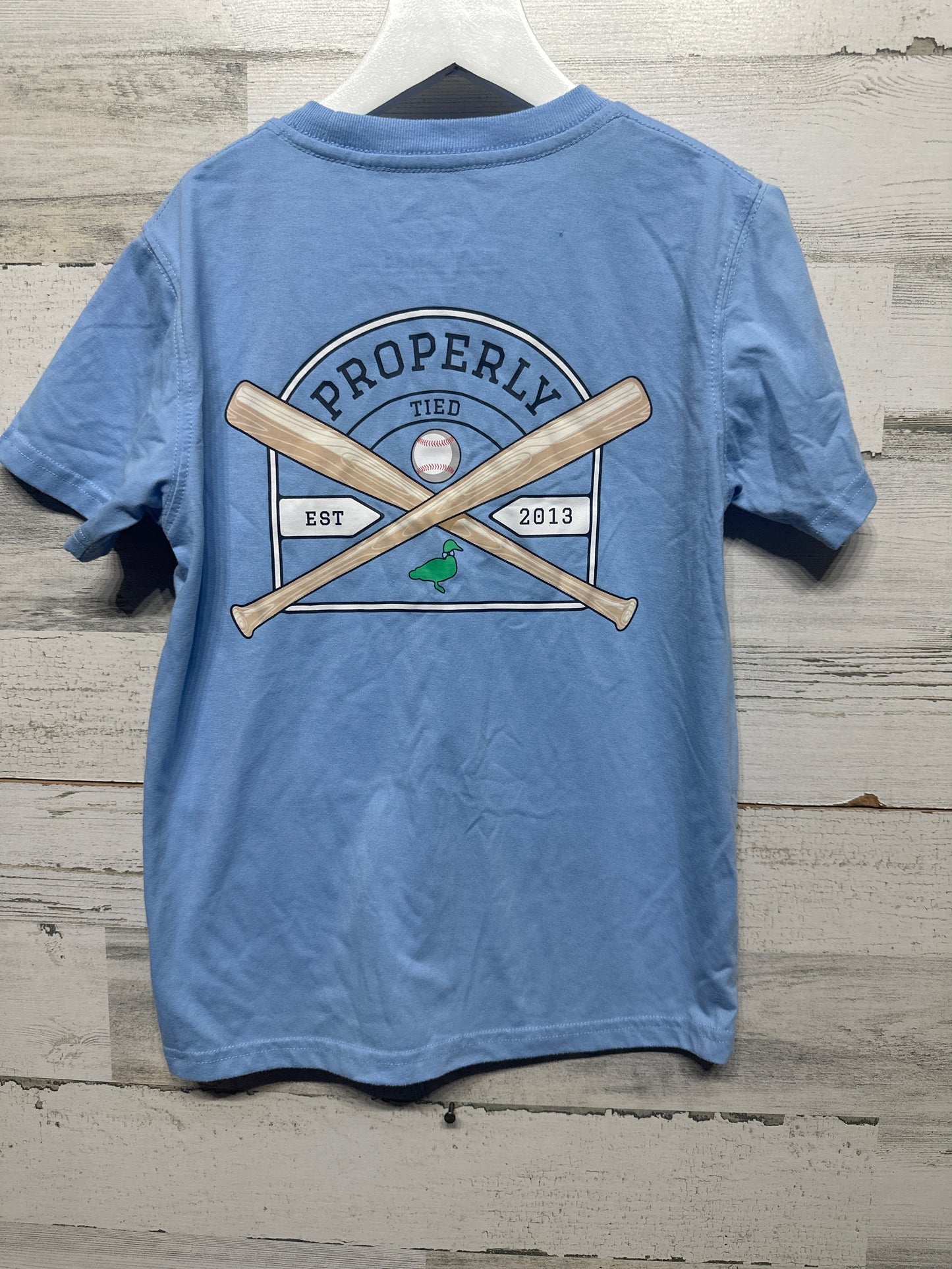 Boys Size 7 Properly Tied Baseball Pocket T-Shirt -  Play Condition*