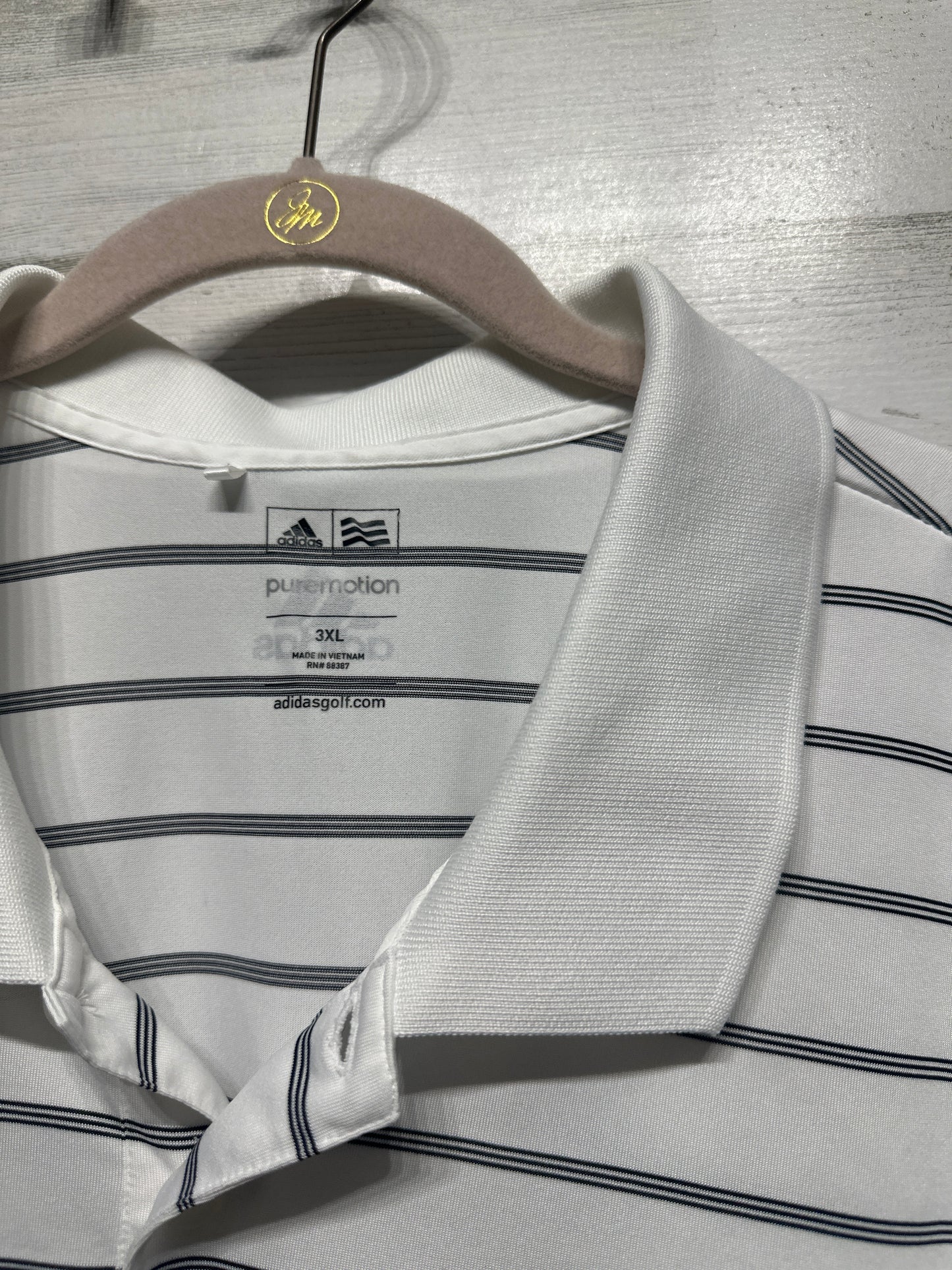 Men's Size 3XL Adidas Pure Motion Golf Drifit Polo Shirt - Very Good Used Condition