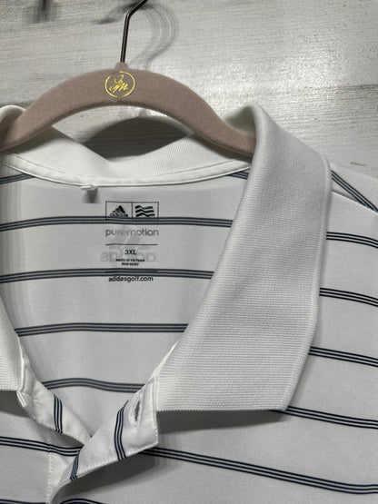 Men's Size 3XL Adidas Pure Motion Golf Drifit Polo Shirt - Very Good Used Condition