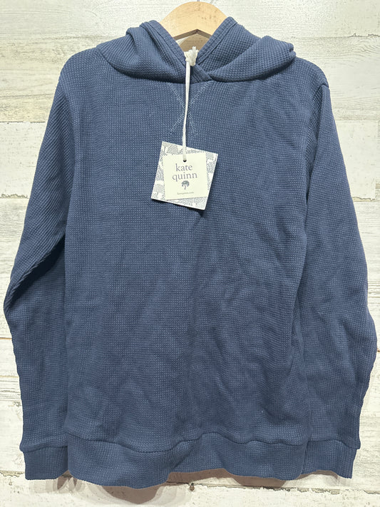 Boys New Size 8 Kate Quinn Navy Thermal Hooded Shirt - New With Tags