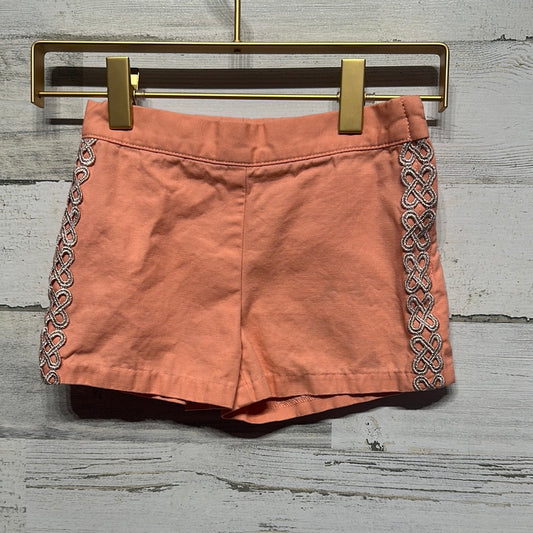 Girls Size 3 Janie and Jack Coral Adjustable Waist Shorts - Good Used Condition