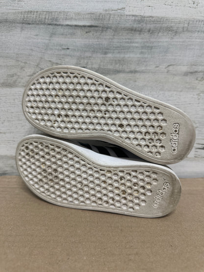Size 12 (Little Kid) Adidas Black and White Shoes - Good Used Condition